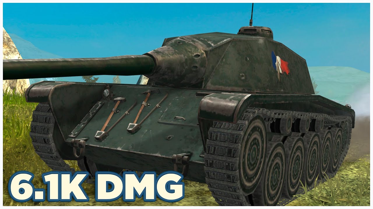 AMX CDC • 6.1К УРОНА • 4 ФРАГА • WoT Blitz