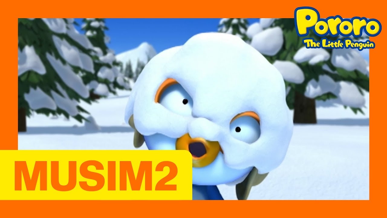 #40 Hantu bola salju | Pororo Si Penguin Kecil Musim 2 | Animasi Indonesia