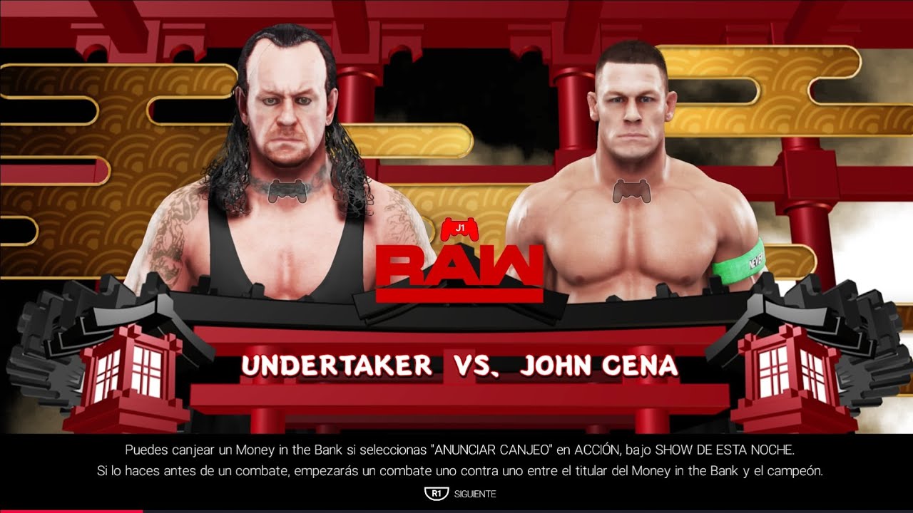 WWE 2k19 Undertaker vs John Cena 
