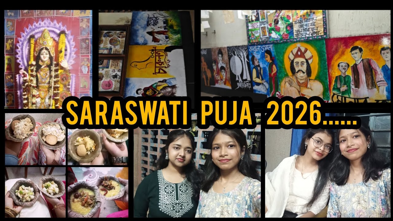 Saraswati puja 2026 😄 || GCON KGP SDH || EXTRAORDINARY SOUMI