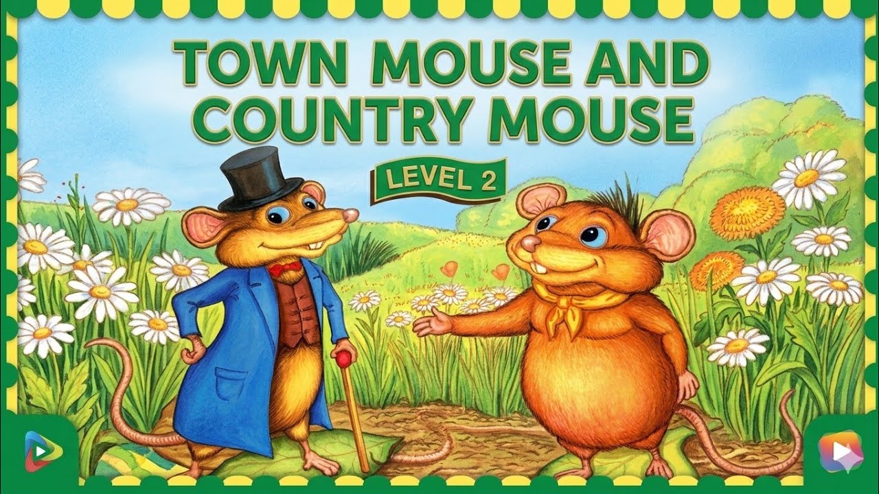 Town Mouse and Country Mouse | Story for kids  