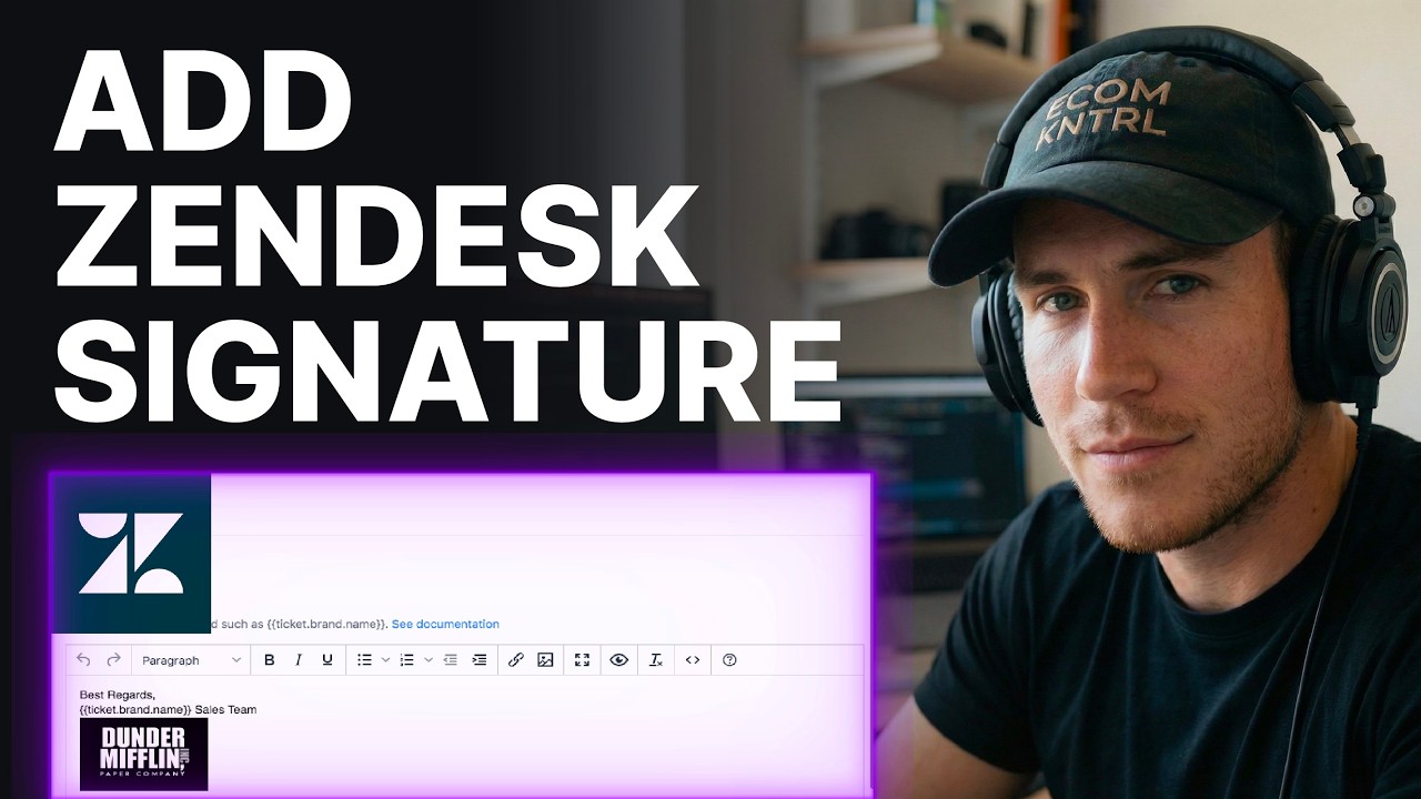 How To Add A Signature In Zendesk (2026) | Email Settings
