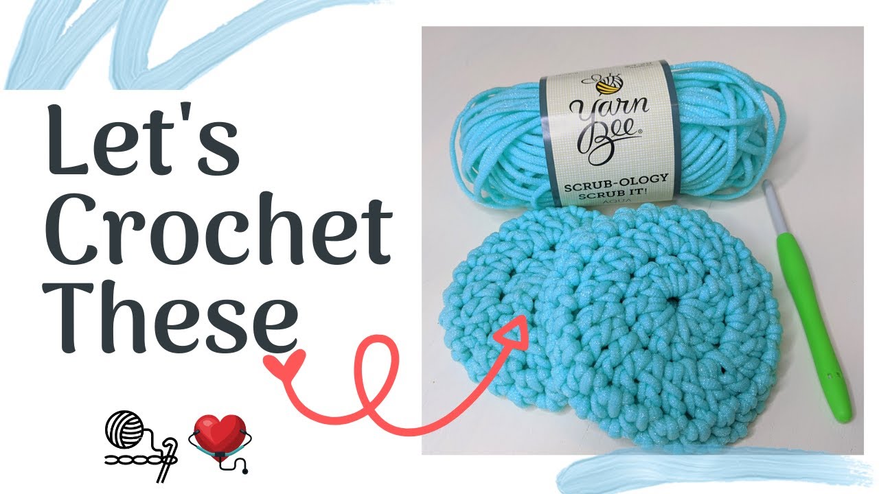 How to Crochet Kitchen Dish Scrubbies (Easy) Beginner Tutorial