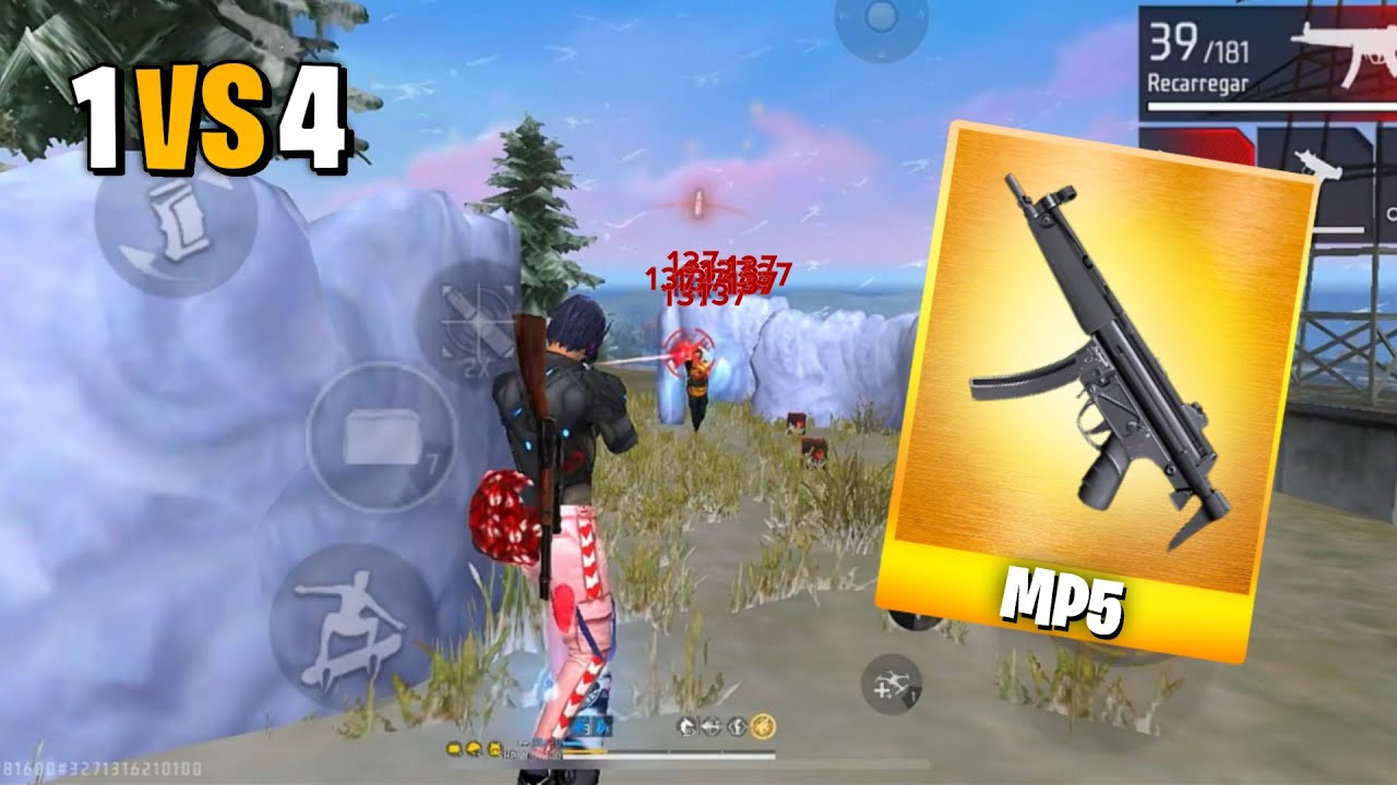 JOGUEI COM A MELHOR ARMA DE RUSH DO FREE FIRE E OLHA NO QUE DEU!! RANQUEADA SOLO VS SQUAD!