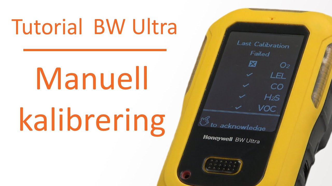 Hvordan utføre manuell kalibrering på en BW Ultra gassvarsler fra Honeywell