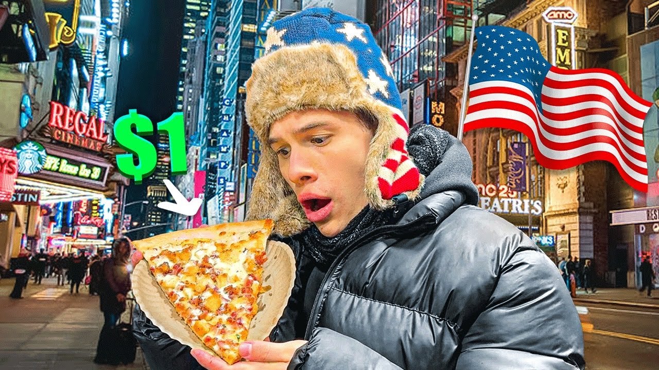 probando comida callejera en Nueva York 🍕