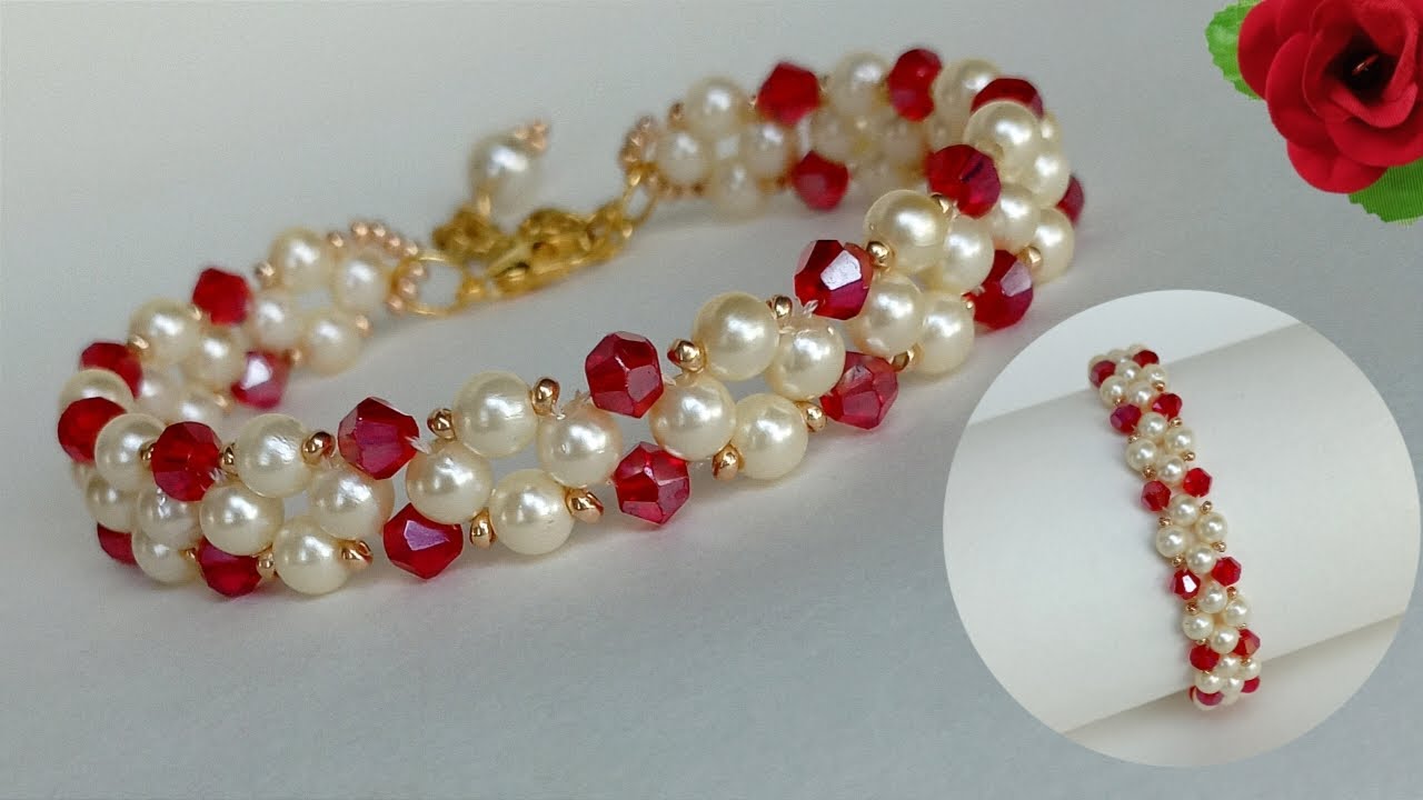 Easy bracelet || how to make easy bracelet || beaded bracelet making tutorial || handmade bracelet