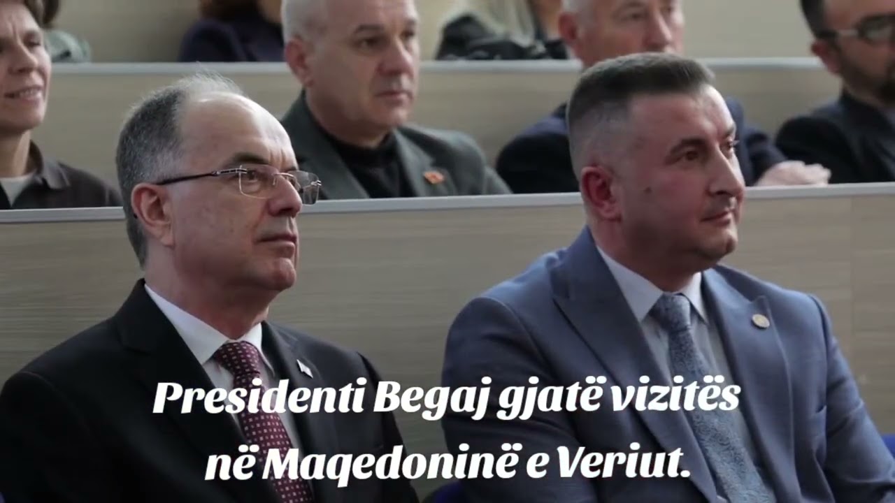 Presidenti Begaj gjatë vizitës në Maqedoninë e Veriut
