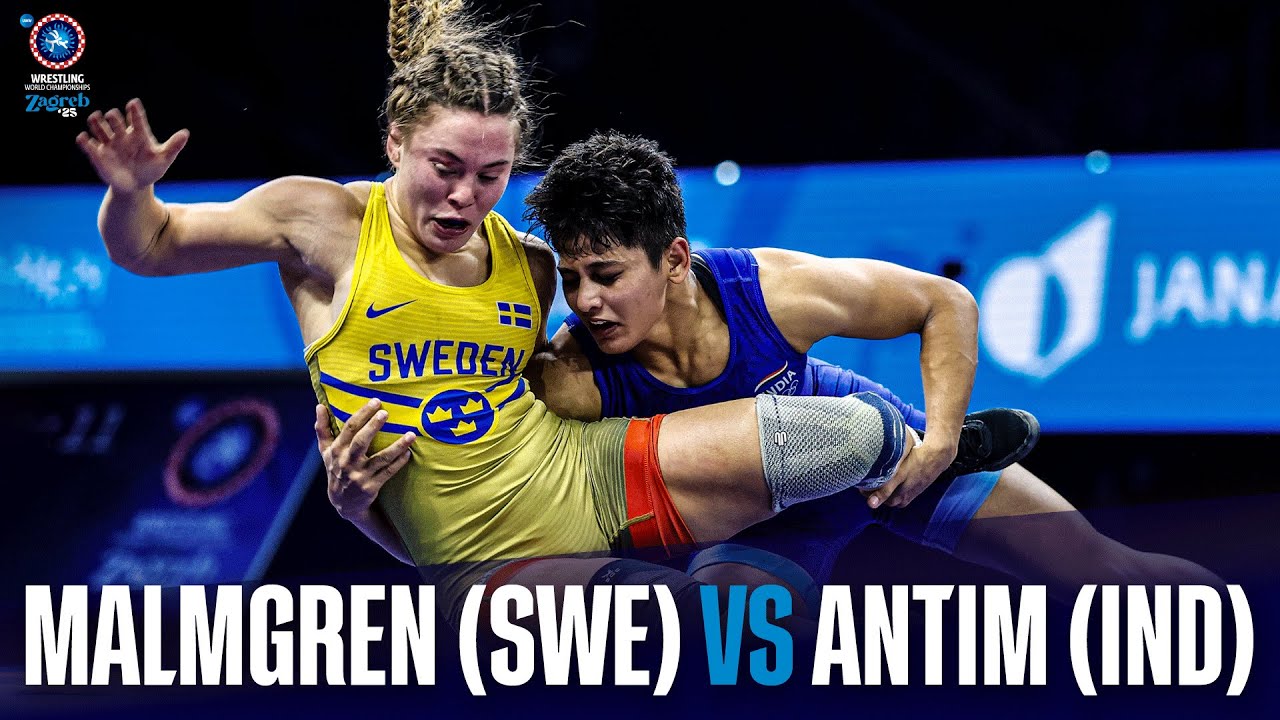Emma MALMGREN (SWE) vs. Antim ANTIM (IND) | WORLD CHAMPIONSHIPS 2025 | Bronze Medal | WW 53Kg