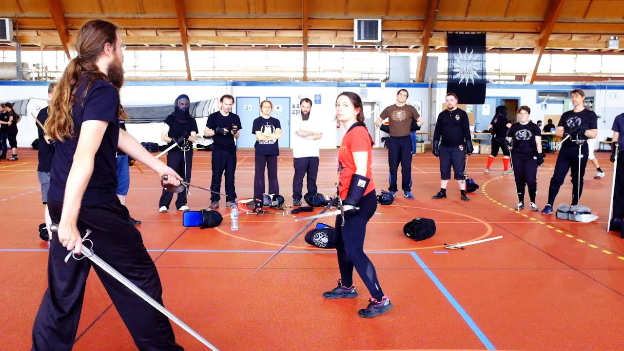 Bolognese Sword and Dagger Workshop at HEMAC Dijon 2015