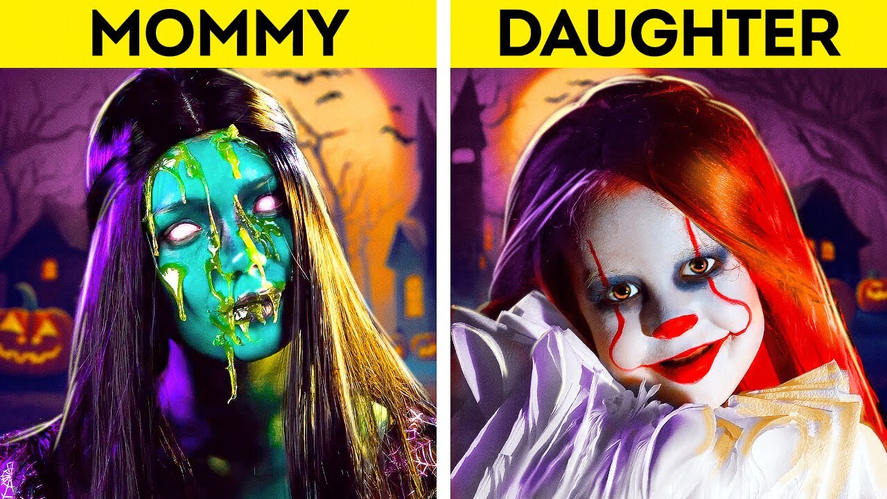 Halloween Makeup Ideas For The Whole Family || Creepy Decorations For Your Home