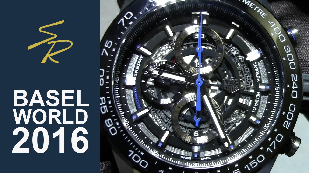 Tag Carrera Heuer 01 Chrono Blue Rubber Baselworld 2016