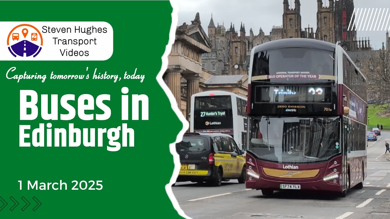 Buses in Edinburgh 1st March 2025