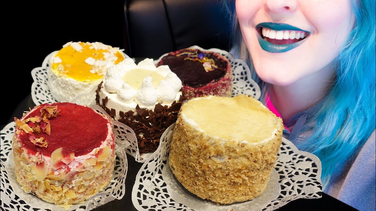 ASMR: Fluffiest & Cutest Mini Cakes Party | Mini Food ~ Relaxing Eating Sounds [No Talking|V] 😻