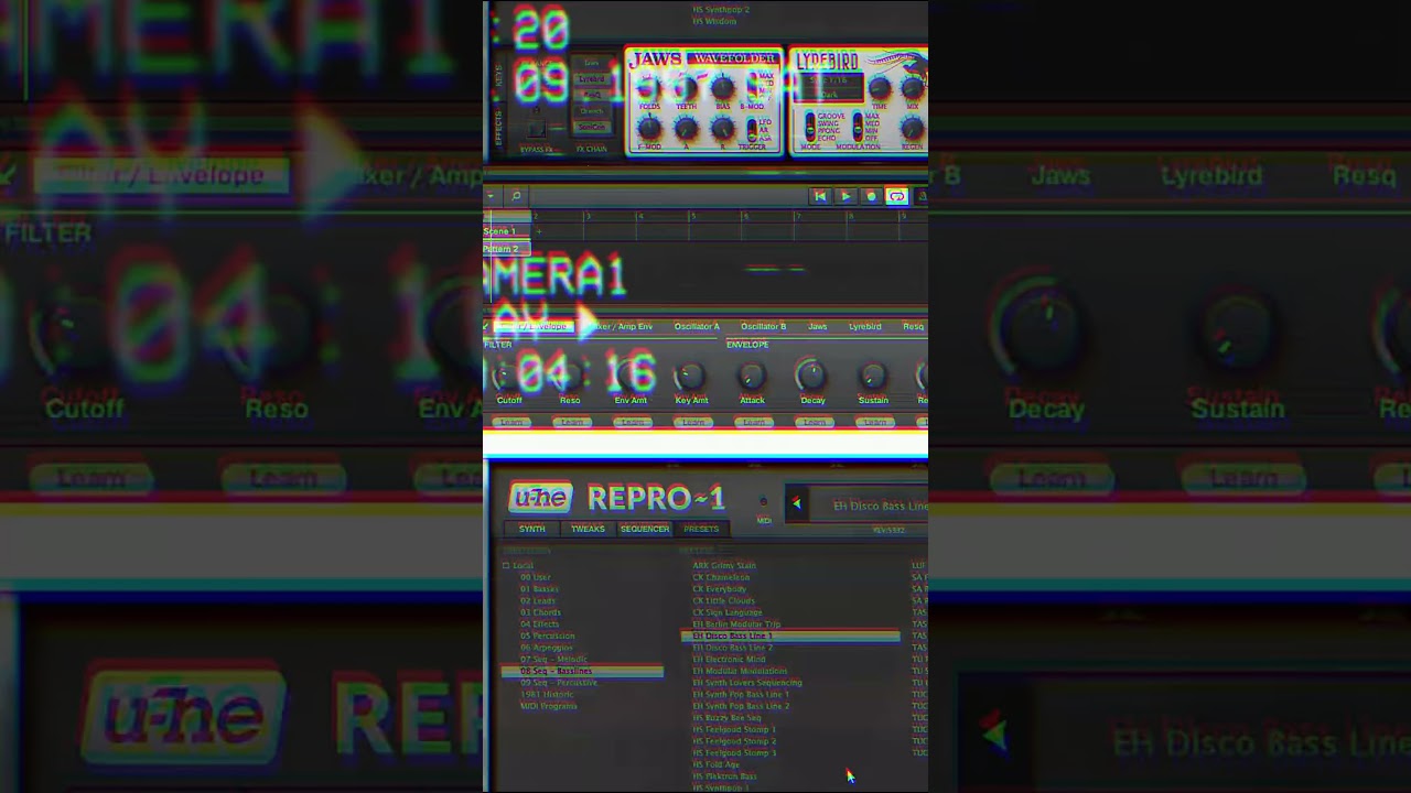 U-he REPRO 1 - SEQ Basslines Presets with Maschine (NO TALK) SHORT 01