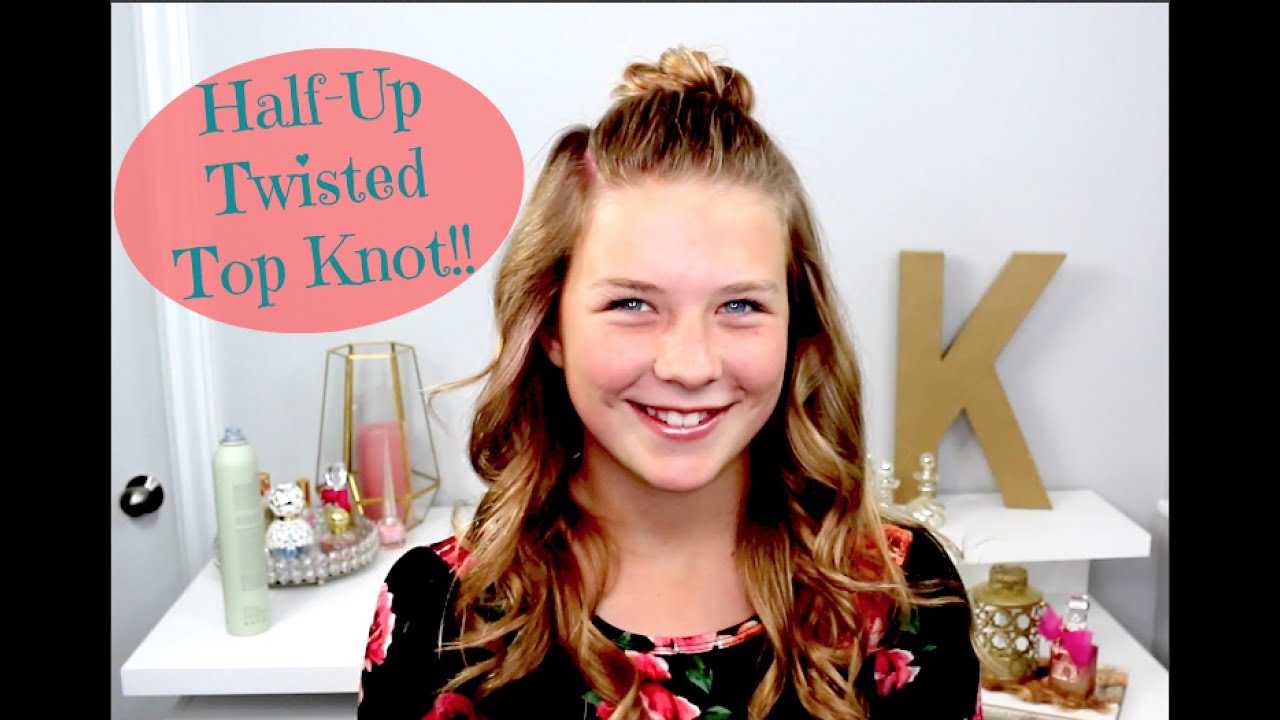 Half Up Twisted Top Knot!!