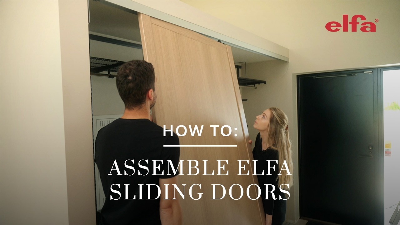 How to: assemble Elfa sliding doors