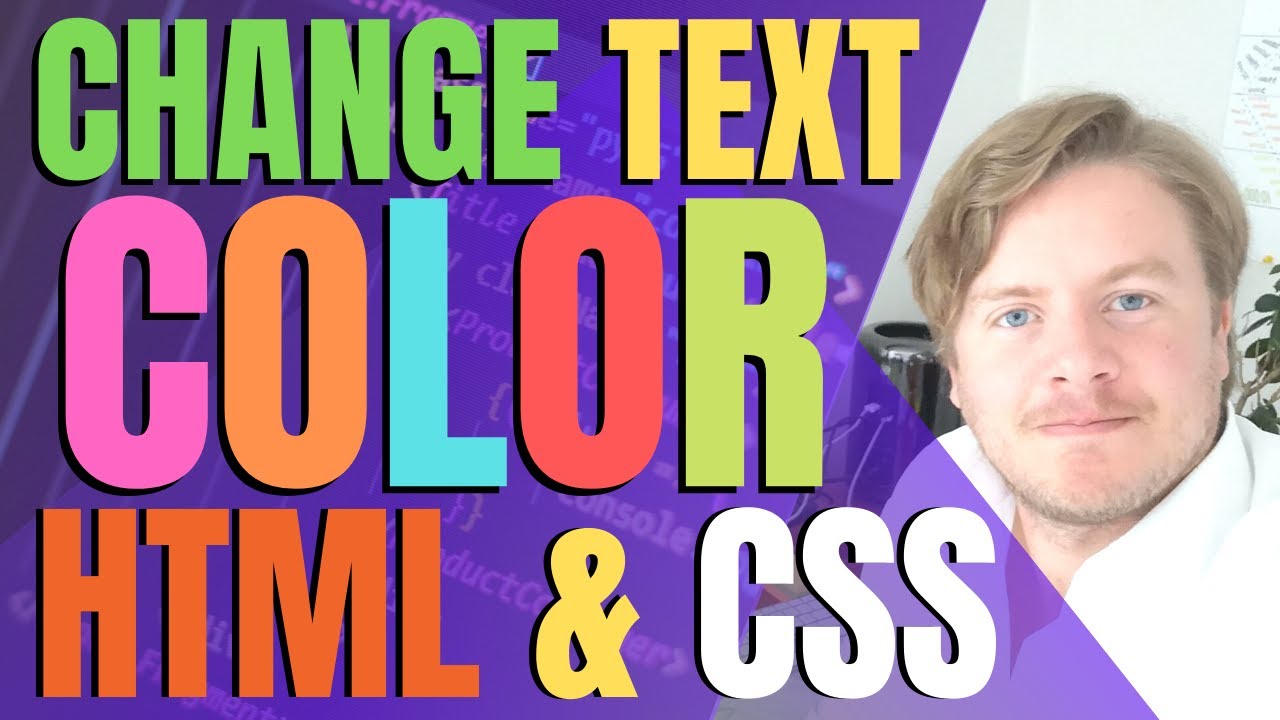 Как изменить цвет текста в HTML и CSS 2021