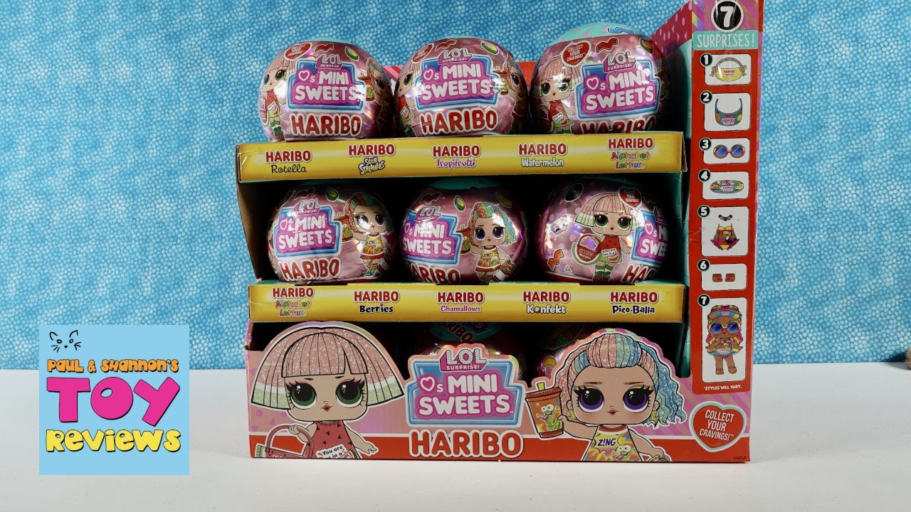 Распаковка капсульной куклы Haribo LOL Surprise Loves Mini Sweets | PSToyReviews