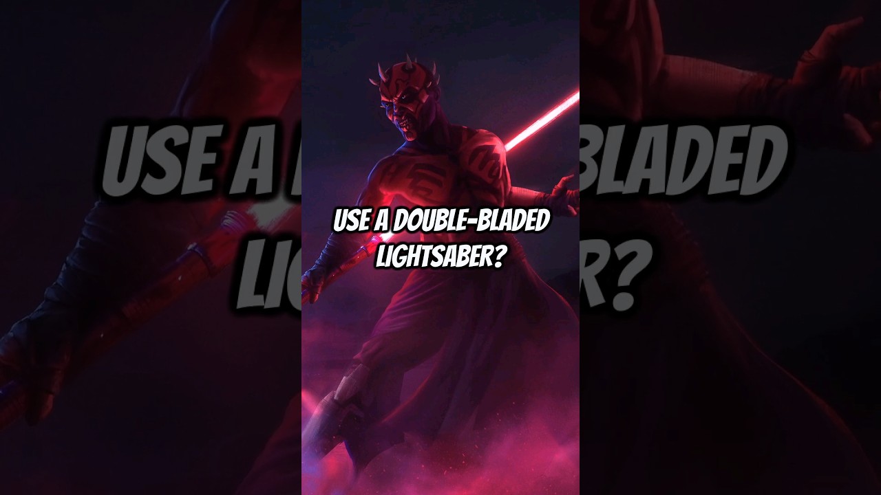 Why Did Darth Maul USE a Double-Bladed Lightsaber?