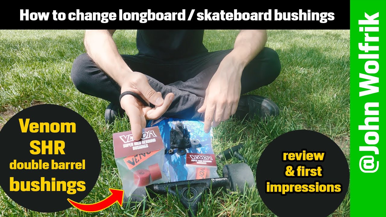 How to change truck bushings | Venom SHR Bushings | Longboarding in Sofia, Bulgaria | @JohnWolfrik