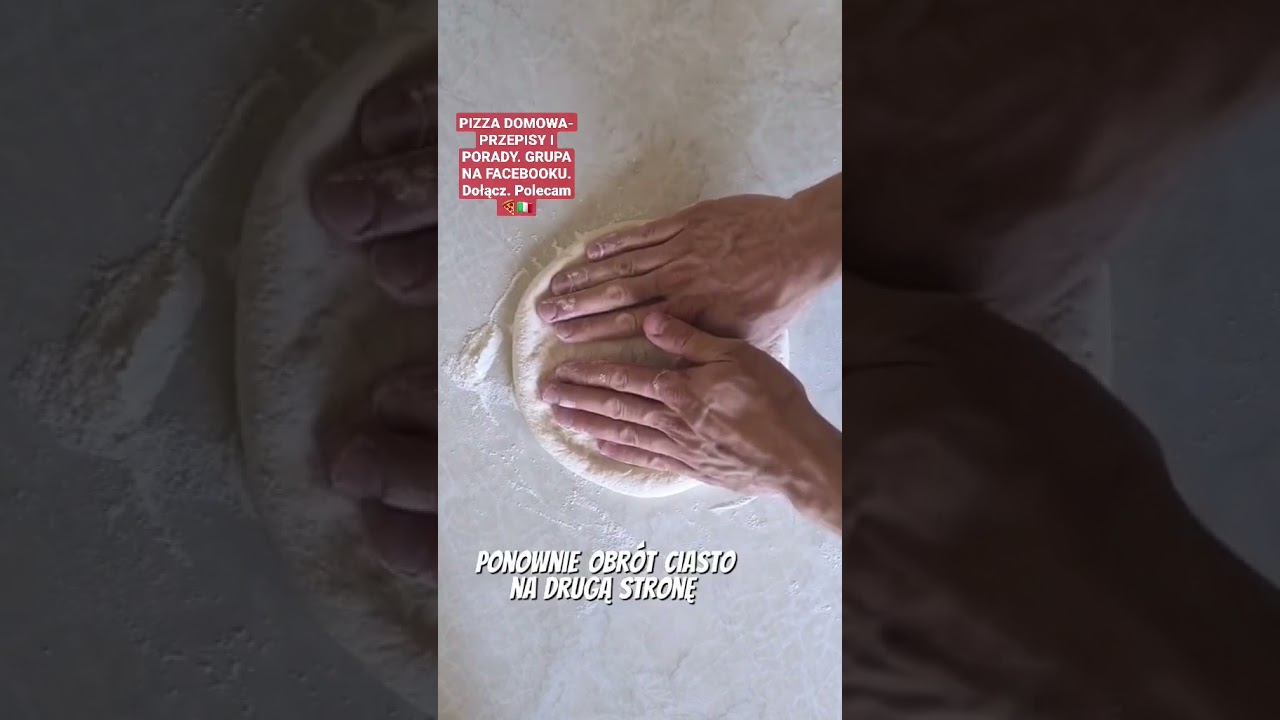 Rozciągnij idealnie okrągłą pizzę🇮🇹🍕🔥