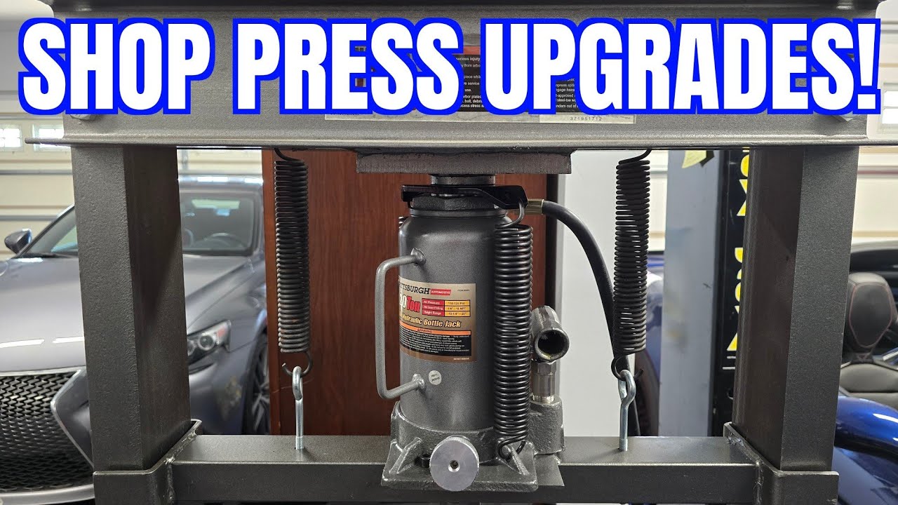 @harborfreight #pittsburgh 20 Ton Hydraulic Press Upgrades!