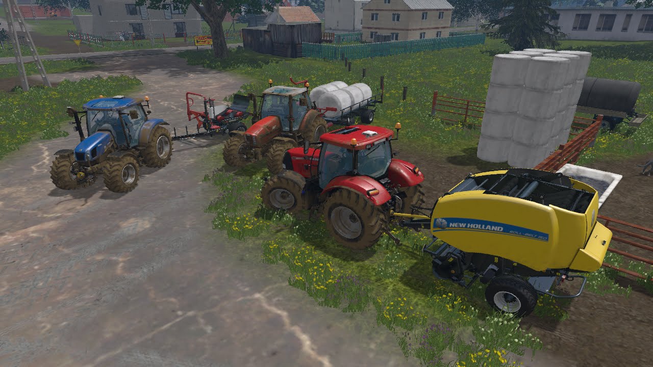 Let's play Farming Simulator 2015 #23 Baloty, owijanie i oranie to nasze zadanie xD