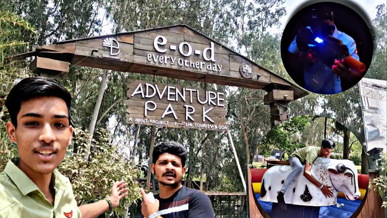 E.o.d Adventure Park Mayur Vihar| Cheapest adventure in delhi😍|Vlog #8| #lazertag #zipline #bowling