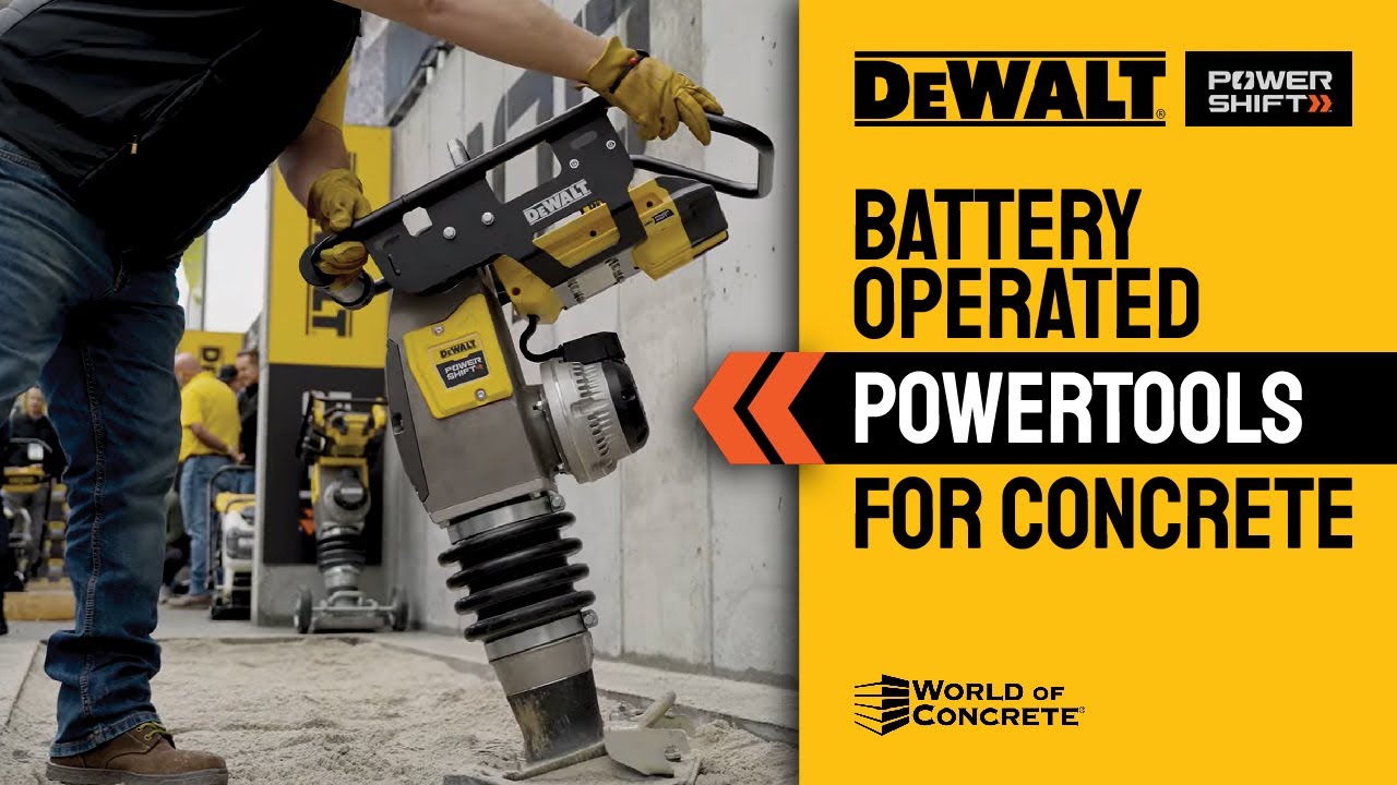 DEWALT POWERSHIFT&trade; Battery Operated Powertools for Concrete - World of Concrete 2024