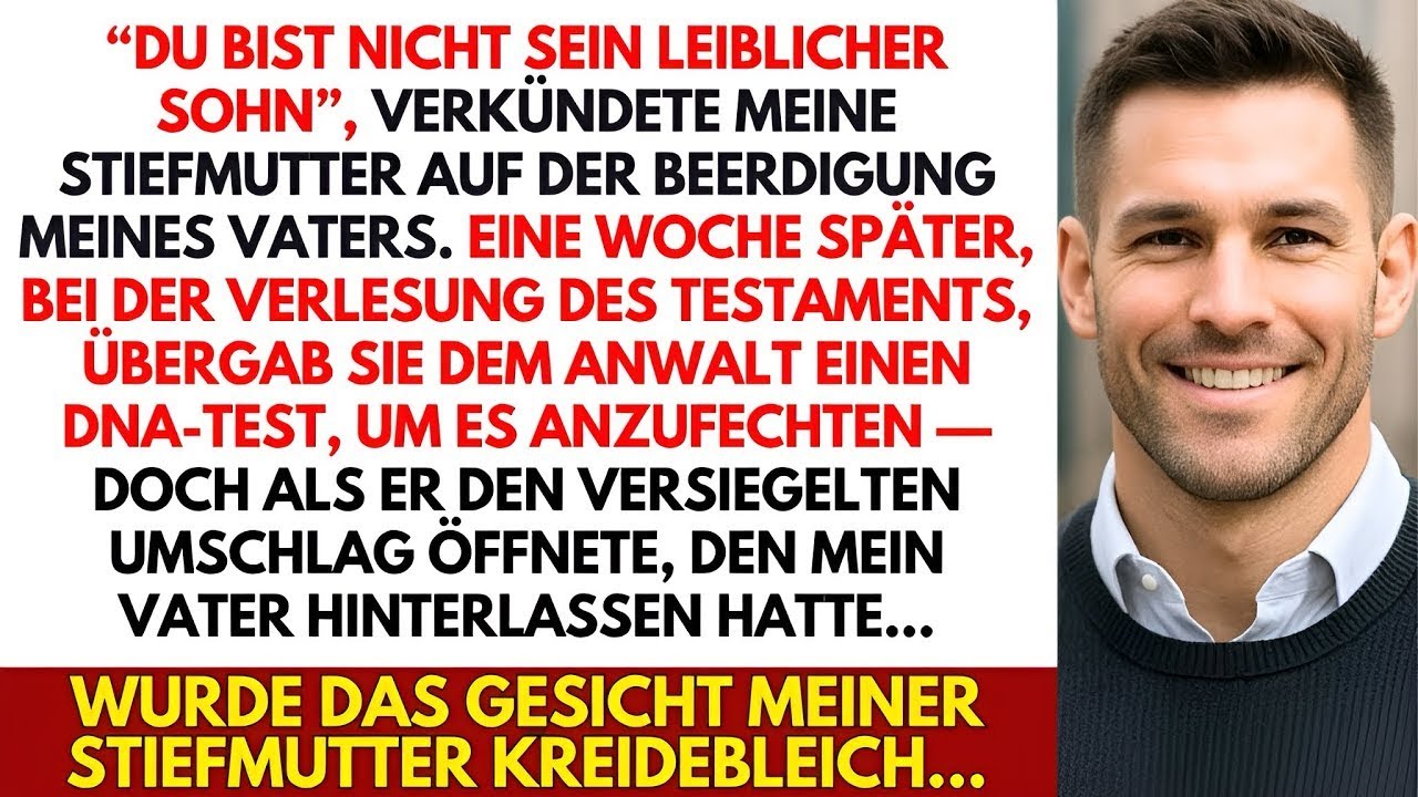 Auf der Beerdigung meines Vaters verkündete meine Stiefmutter; “Er ist gar nicht sein leiblicher…