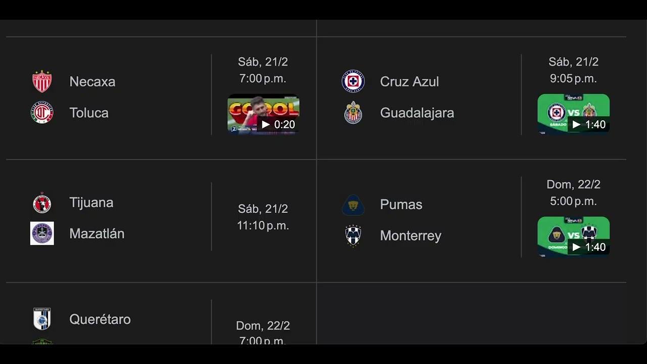 Liga MX: Jornada 7 Clausura 2026 - Predicciones