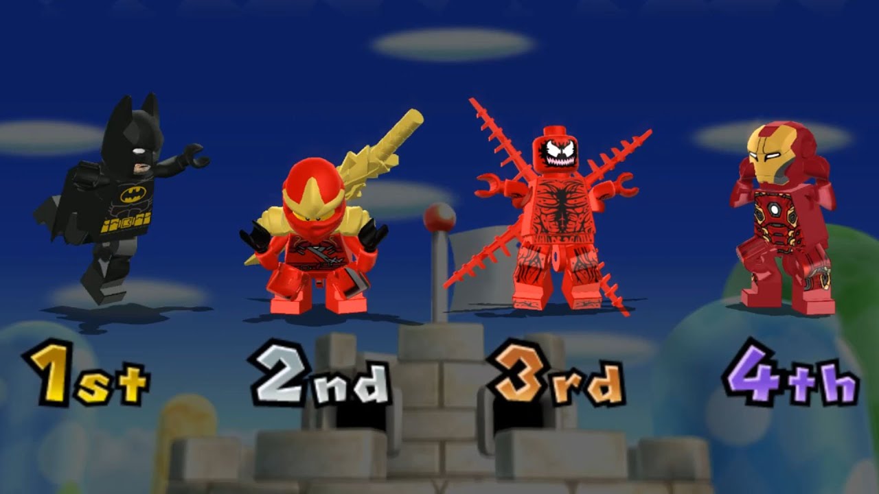 Mario Party 9 Mod Minigames - Yoshi Vs Wario Vs Waluigi Vs Luigi