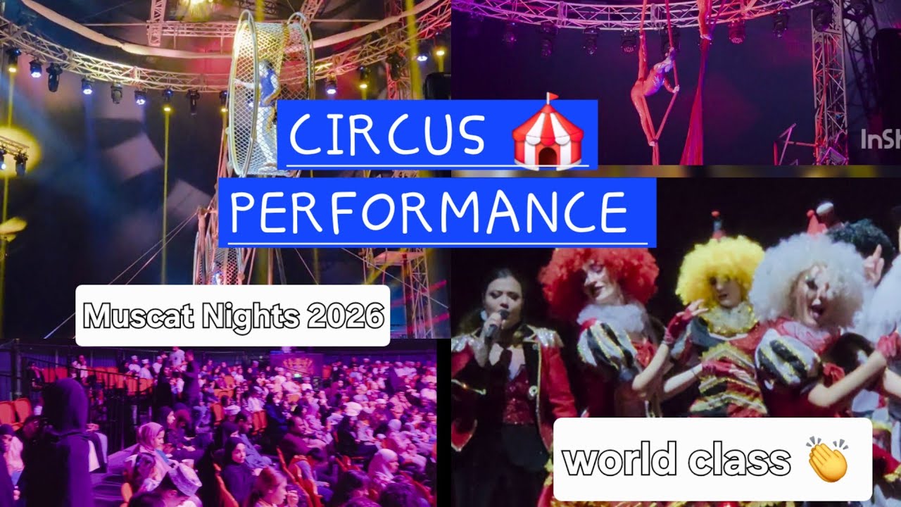 Everything You Missed at Muscat Nights 2026 CIRCUS 🎪 |  (Biker Acts & Aerial Stunts)