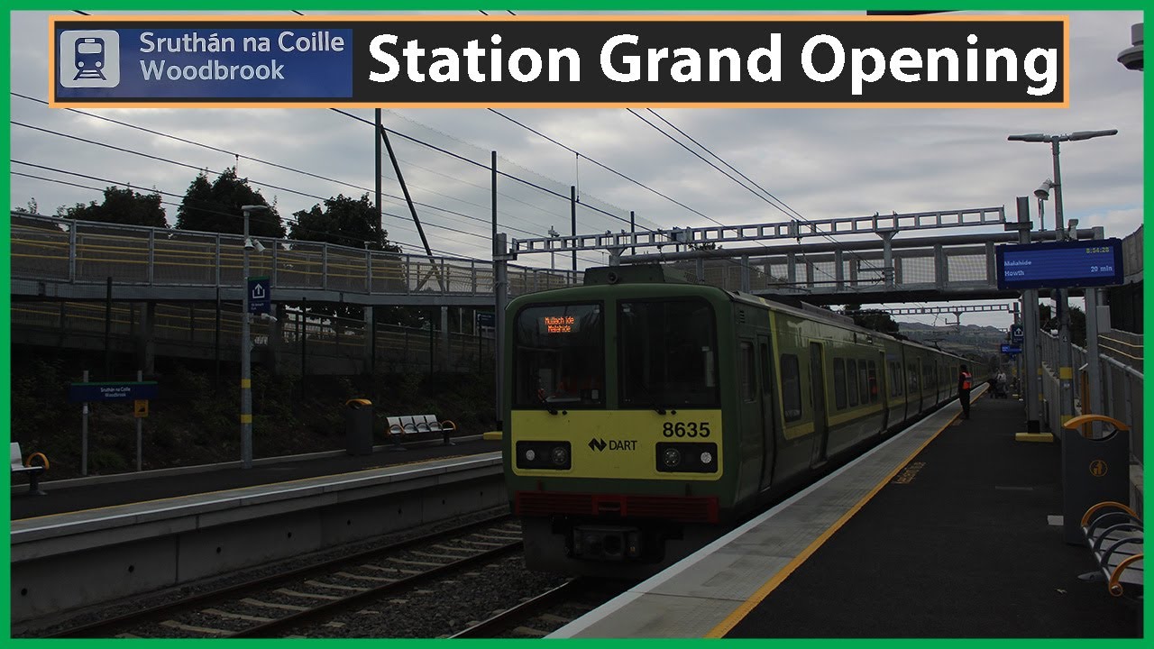 Irish Rail's Brand New Woodbrook Dart (Train) Station - Grand Opening Dublin | First Train Service