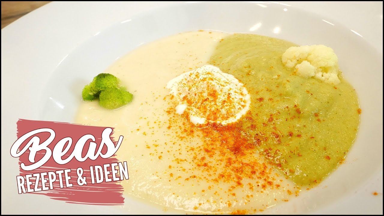 Blumenkohlcremesuppe | Rezept auch mit Brokkoli - Suppenwoche