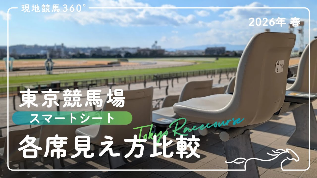 各席からの見え方比較 (高さ別/左右別)｜東京競馬場スマートシート｜2026年春