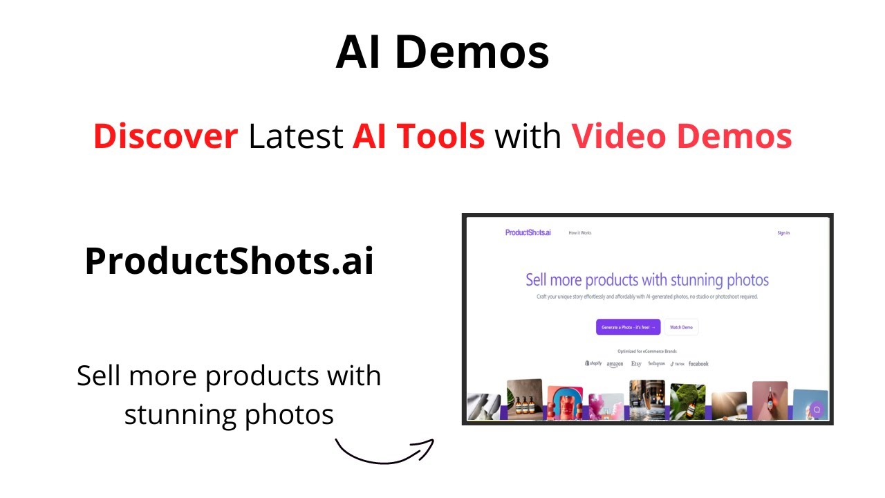 AI Demos | Sell More with ProductShots AI | ProductShots Demo