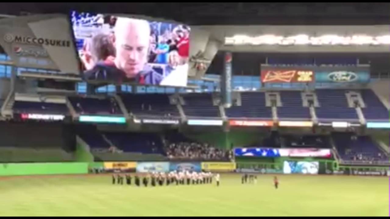 National Anthem at Marlins Park (Jose Fernandez's Last Start)