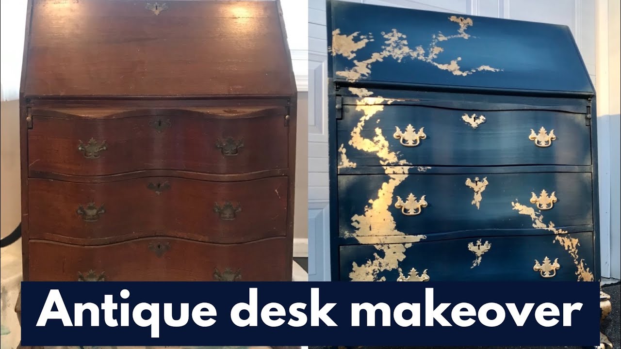 Antique Secretary Desk Makeover