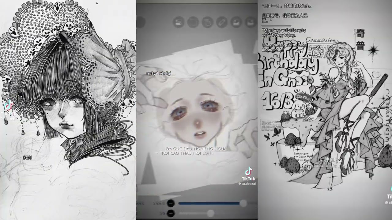 Tổng hợp dân vẽ tiktok❤️‍🔥🌷🌷(cre tiktok)