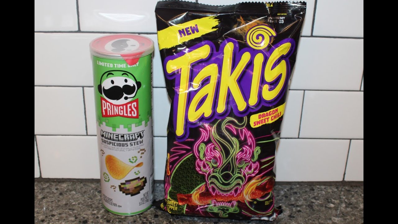 Pringles Minecraft Suspicious Stew & Takis Dragon Sweet Chili Review