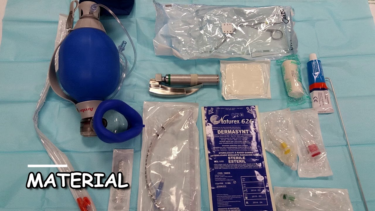 MATERIAL Y EQUIPO PARA INTUBACIÓN ENDOTRAQUEAL