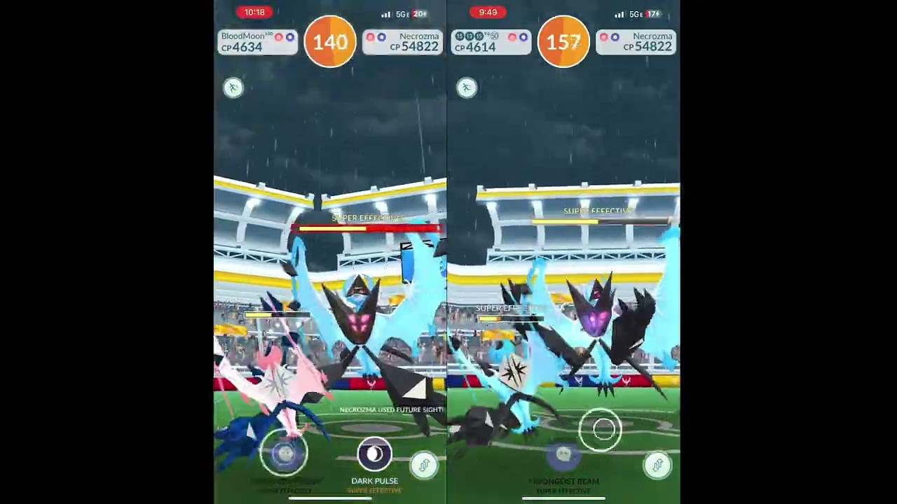 Necrozma-Dawn-Wings Solo, No Weather Boost, No AE, Psycho Cut/Future Sight + Shadow Claw/Dark Pulse