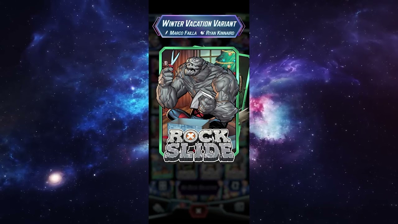 MARVEL SNAP - Rock Slide | Winter Vacation Variant | Uncommon