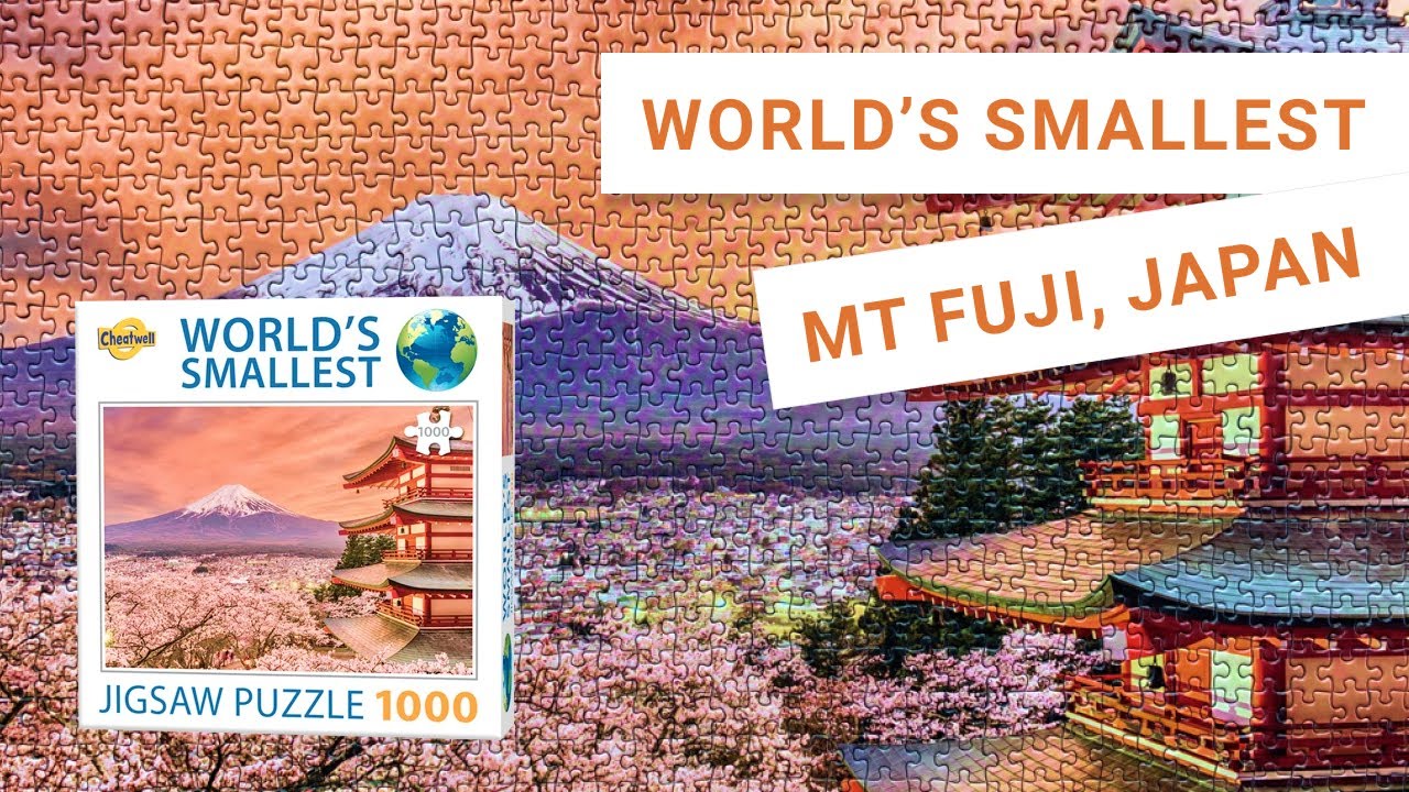 Time lapse: Mt Fuji, Japan | Cheatwell Games World's Smallest Puzzle 1000 pieces