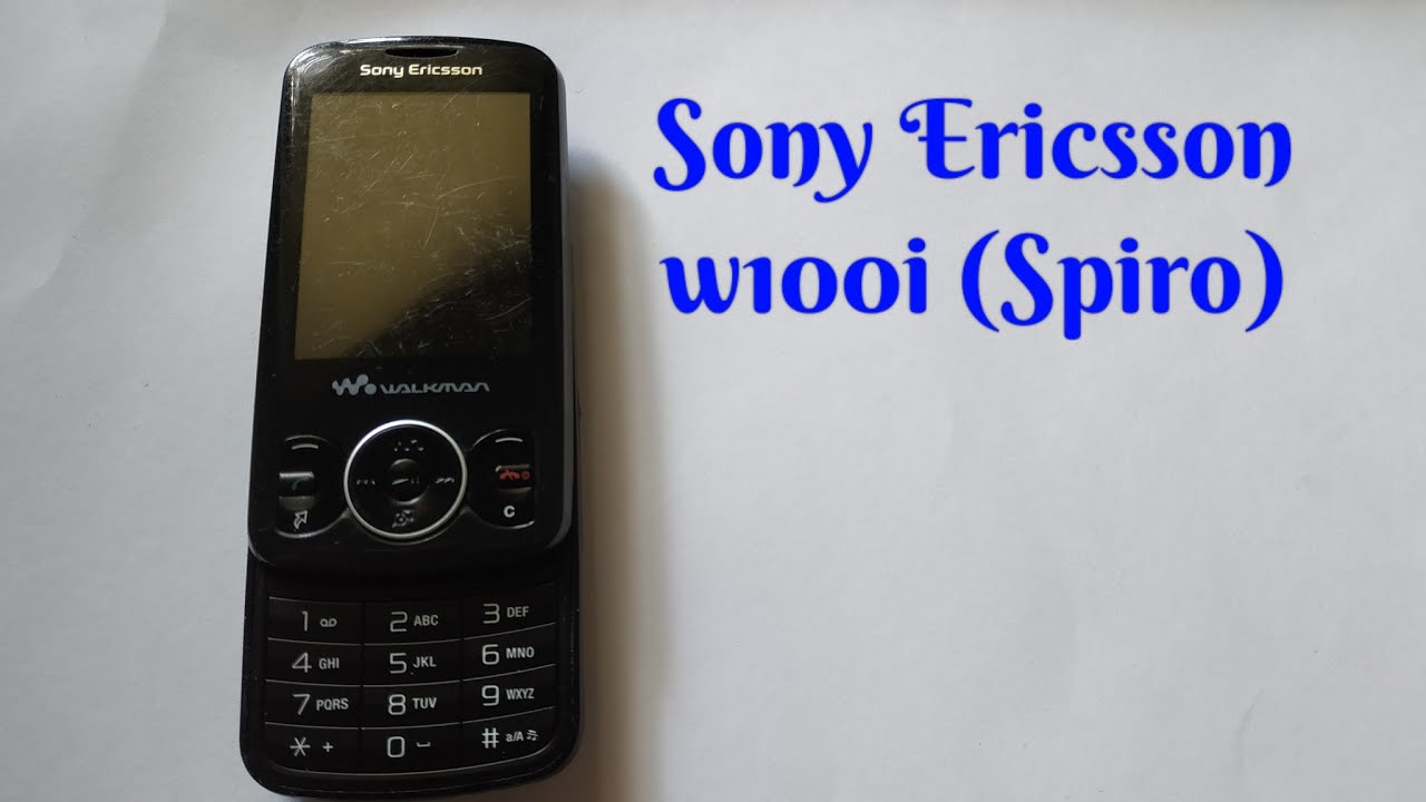 Sony Ericsson w100i Spiro, последний кнопочный Walkman