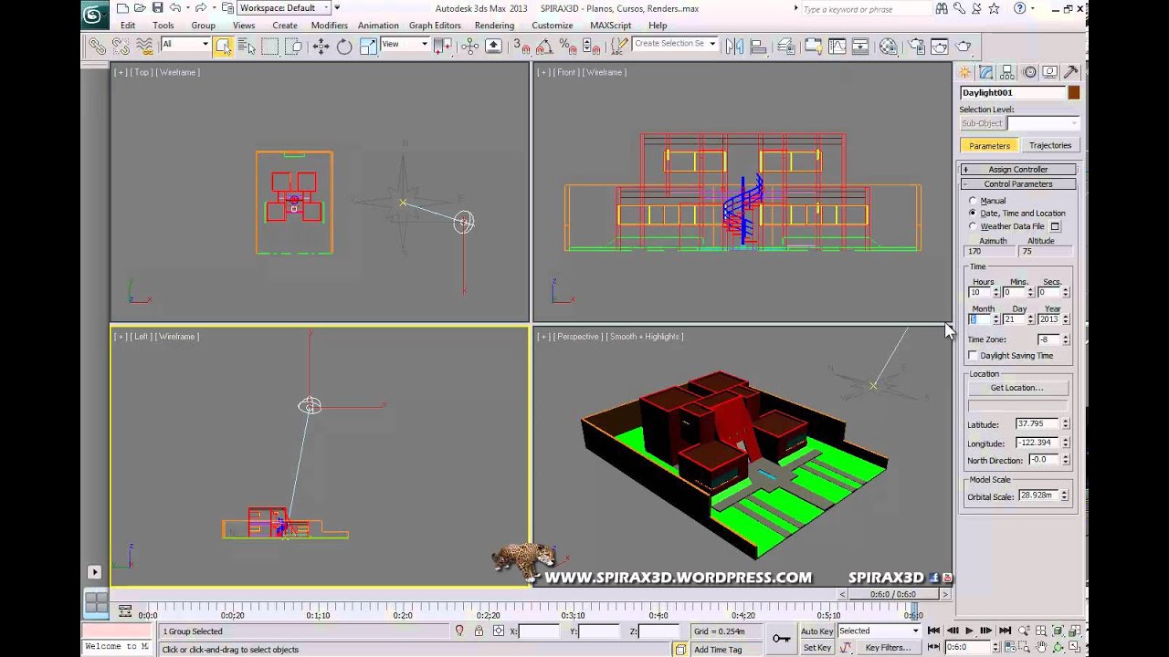 ESTUDIO DE SOMBRAS UTILIZANDO VRAY