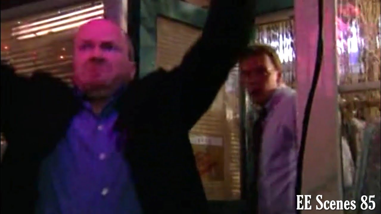 EastEnders - Phil Smashes Up Kathy's Sign (8th October 1998)