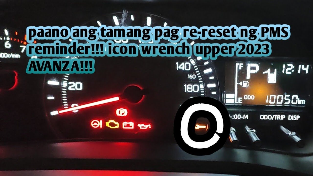 HOW TO RESET PMS REMINDER TOYOTA AVANZA 2023 MODEL #ICON #wrench
